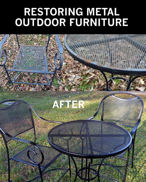 repainting metal outdoor furniture